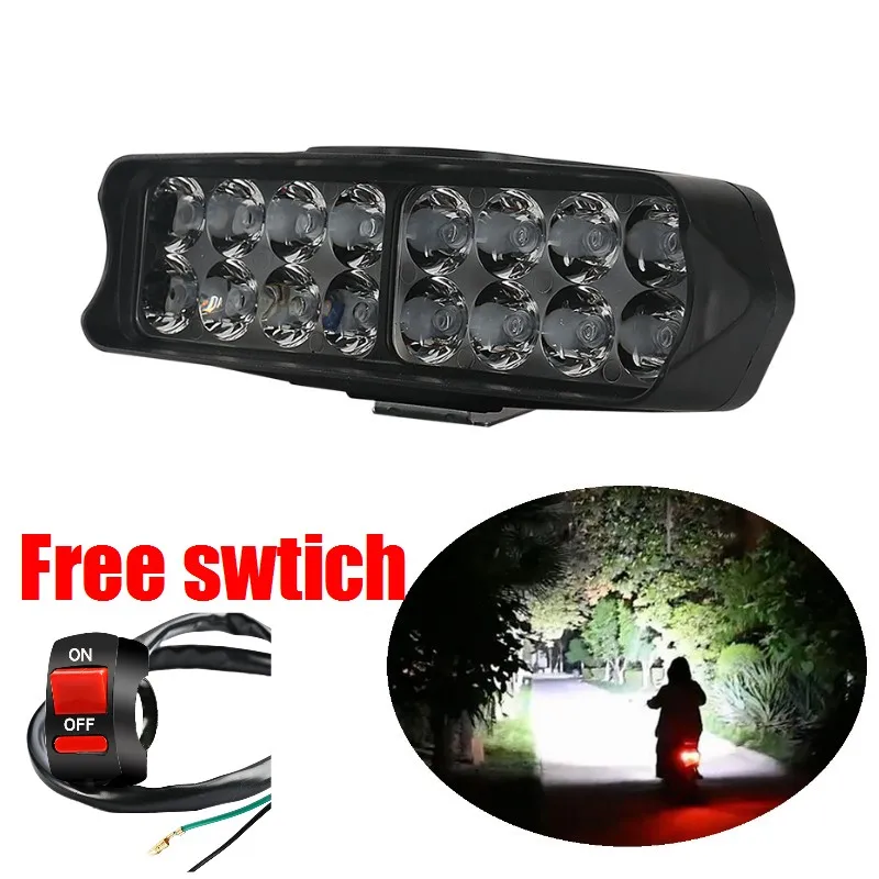 12v 24v 48v 60v 72v 84v EScooter Led headlight EBIKE Electric Bike Bicycle Front led Headlamp Motorcycle Additional Spotlights