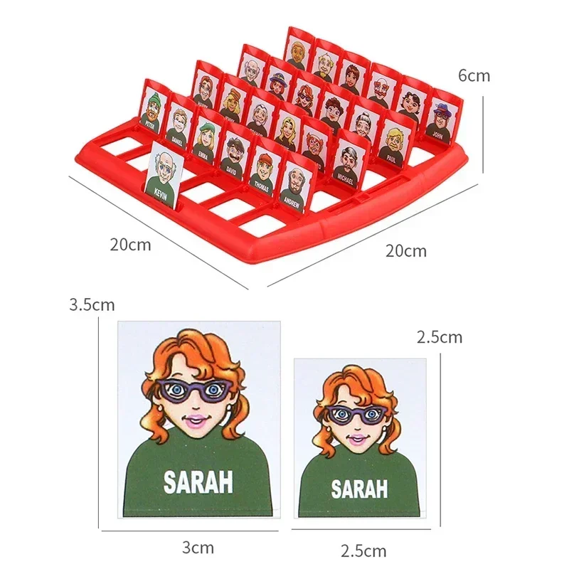 Guess who I am board game parent-child interaction toy logical reasoning children's puzzle guess me you my character chessboard thumbnail 5