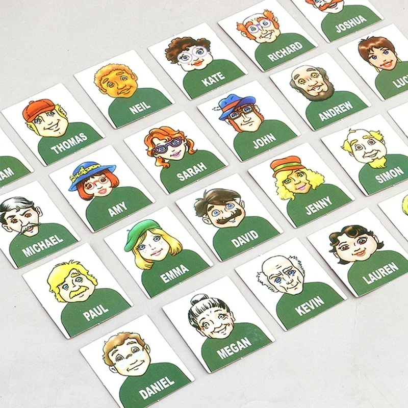 Guess who I am board game parent-child interaction toy logical reasoning children's puzzle guess me you my character chessboard thumbnail 4