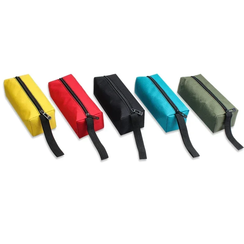 1pc S/L Hand Tool Bag Small Screws Drill Metal Parts Tools Bag Waterproof Canvas Instrument Case Tool Organizer Tool Storage thumbnail 2