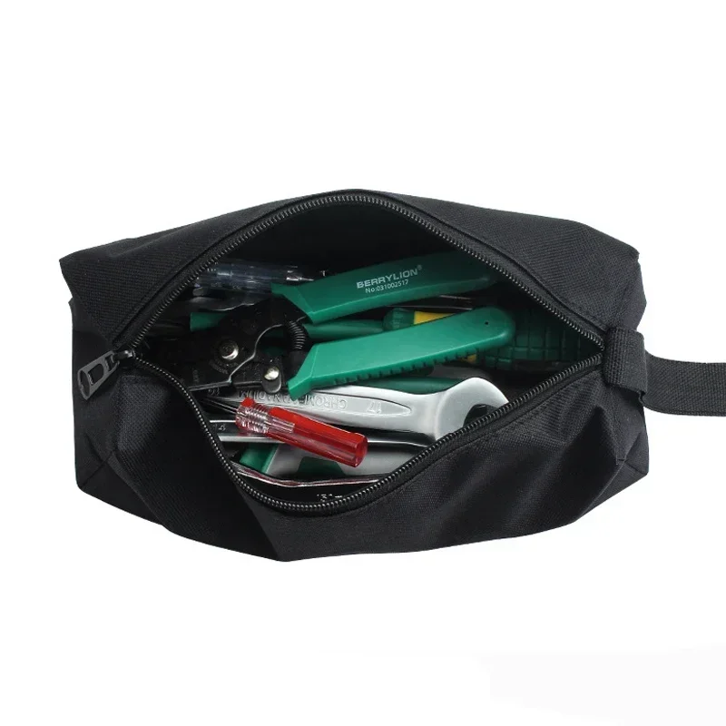 1pc S/L Hand Tool Bag Small Screws Drill Metal Parts Tools Bag Waterproof Canvas Instrument Case Tool Organizer Tool Storage thumbnail 3