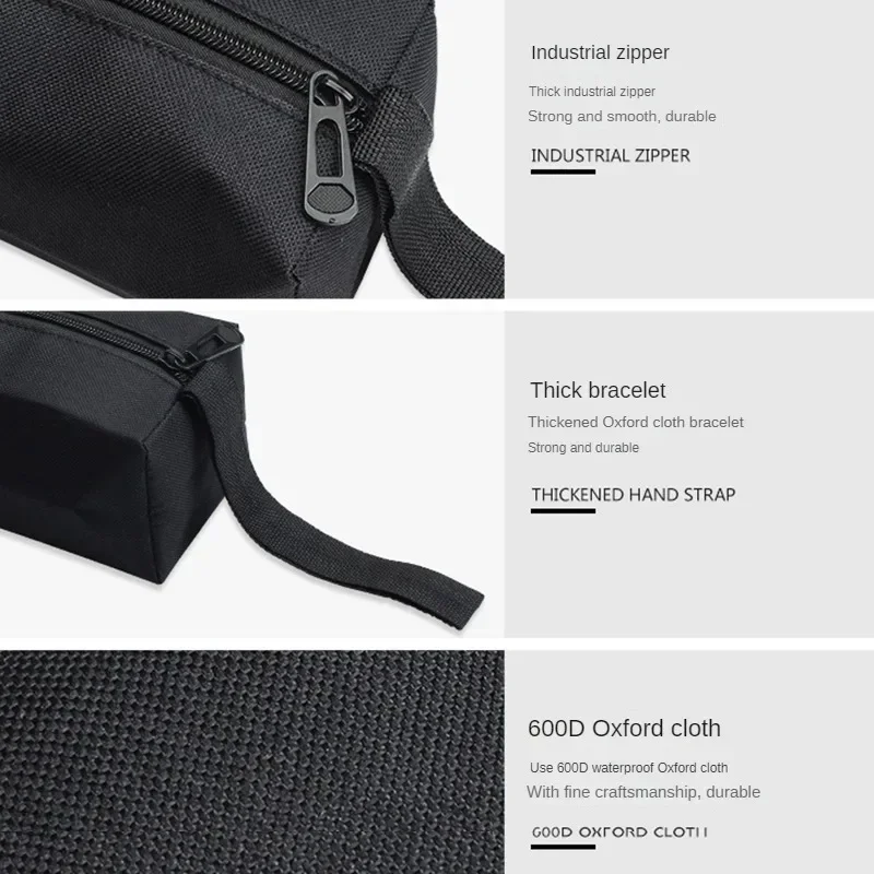 1pc S/L Hand Tool Bag Small Screws Drill Metal Parts Tools Bag Waterproof Canvas Instrument Case Tool Organizer Tool Storage thumbnail 4