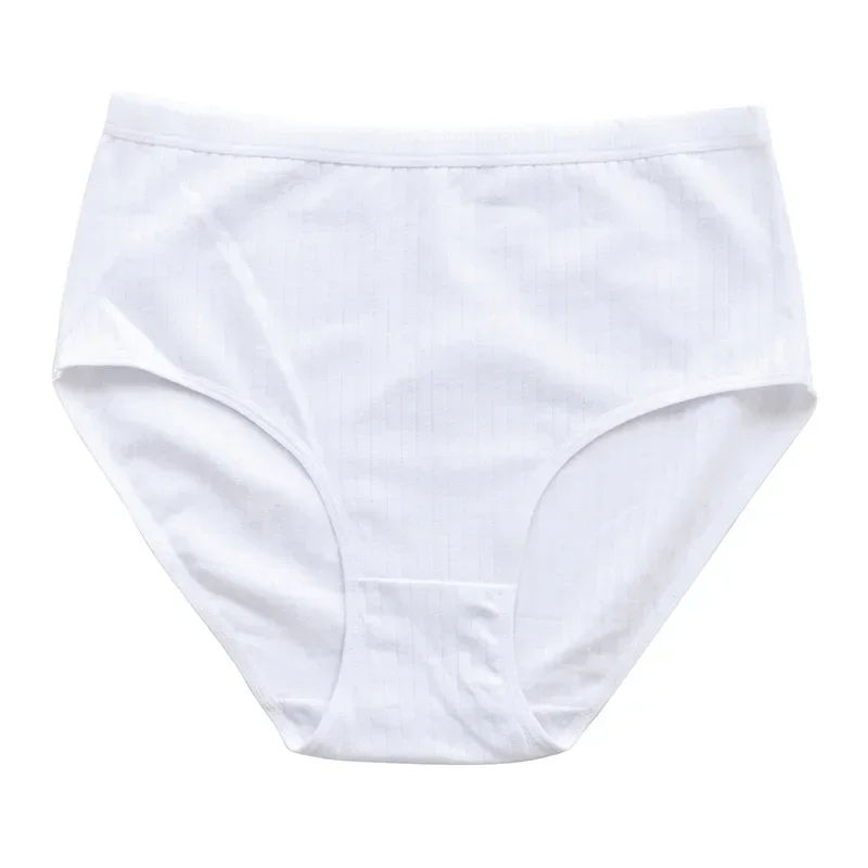 6pcs Cotton Women Panties Lady Plus Size Underwear High Waist Briefs Breathable Solid Color Female Lingerie Shorts thumbnail 6
