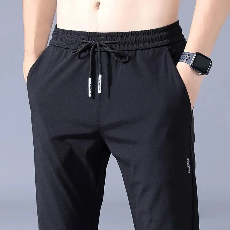 2024 New Korean Men's Golf Slim Fit Pants Ice Silk Breathable Leisure Sports Pants Fashion Pants thumbnail 6