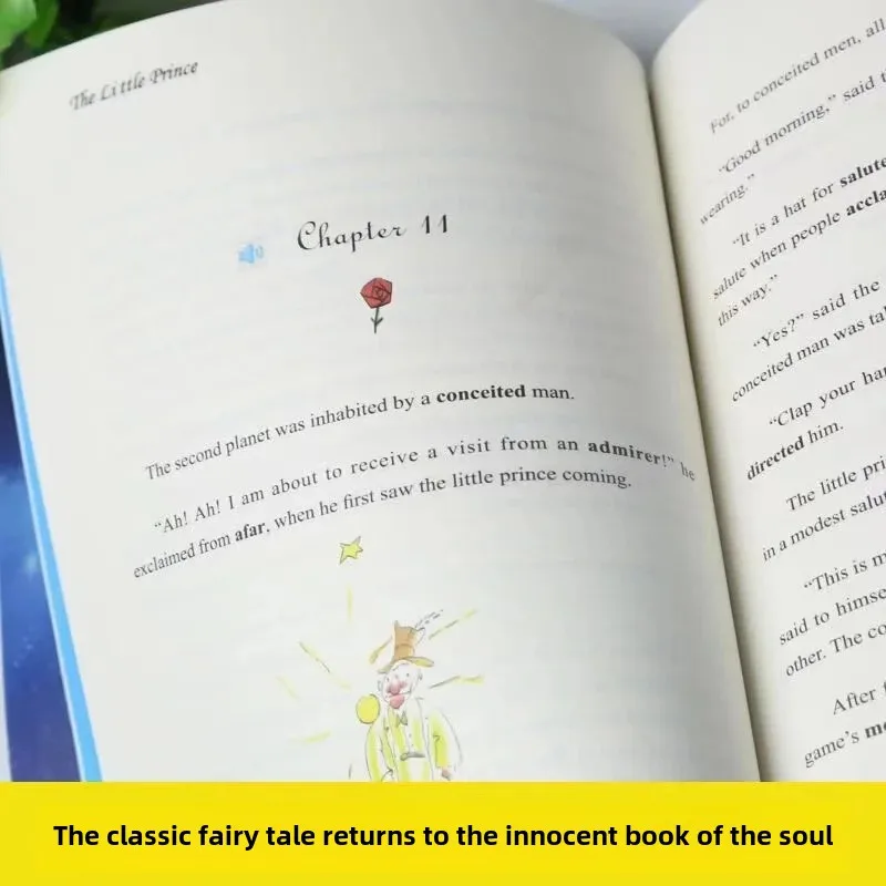 The Little Prince Color Illustration English Original Novel Reading Classic World Famous Books English Literature Original Book thumbnail 5