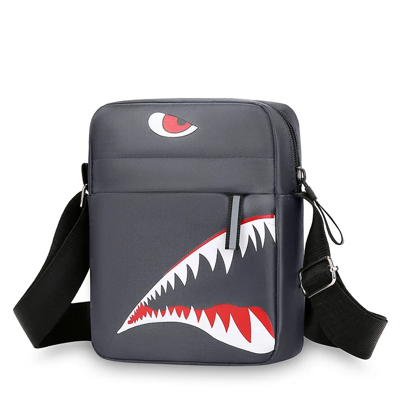 Casual Men Shoulder Messenger Bag Nylon Cell Phone Bag Unisex Crossbody Pack Travel Waist Pack Male Chest Pouch thumbnail 2