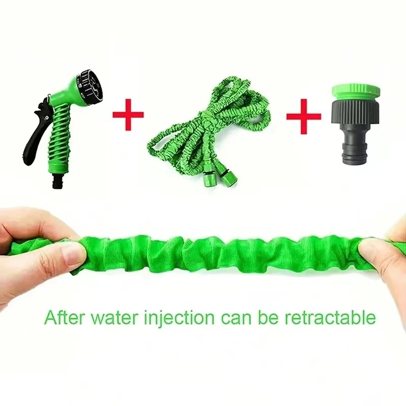 25FT-200FT Expandable Magic Hose Lightweight Design Durable Materials 7 Water Spraying Functions Gun Home Garden Watering Tools thumbnail 2