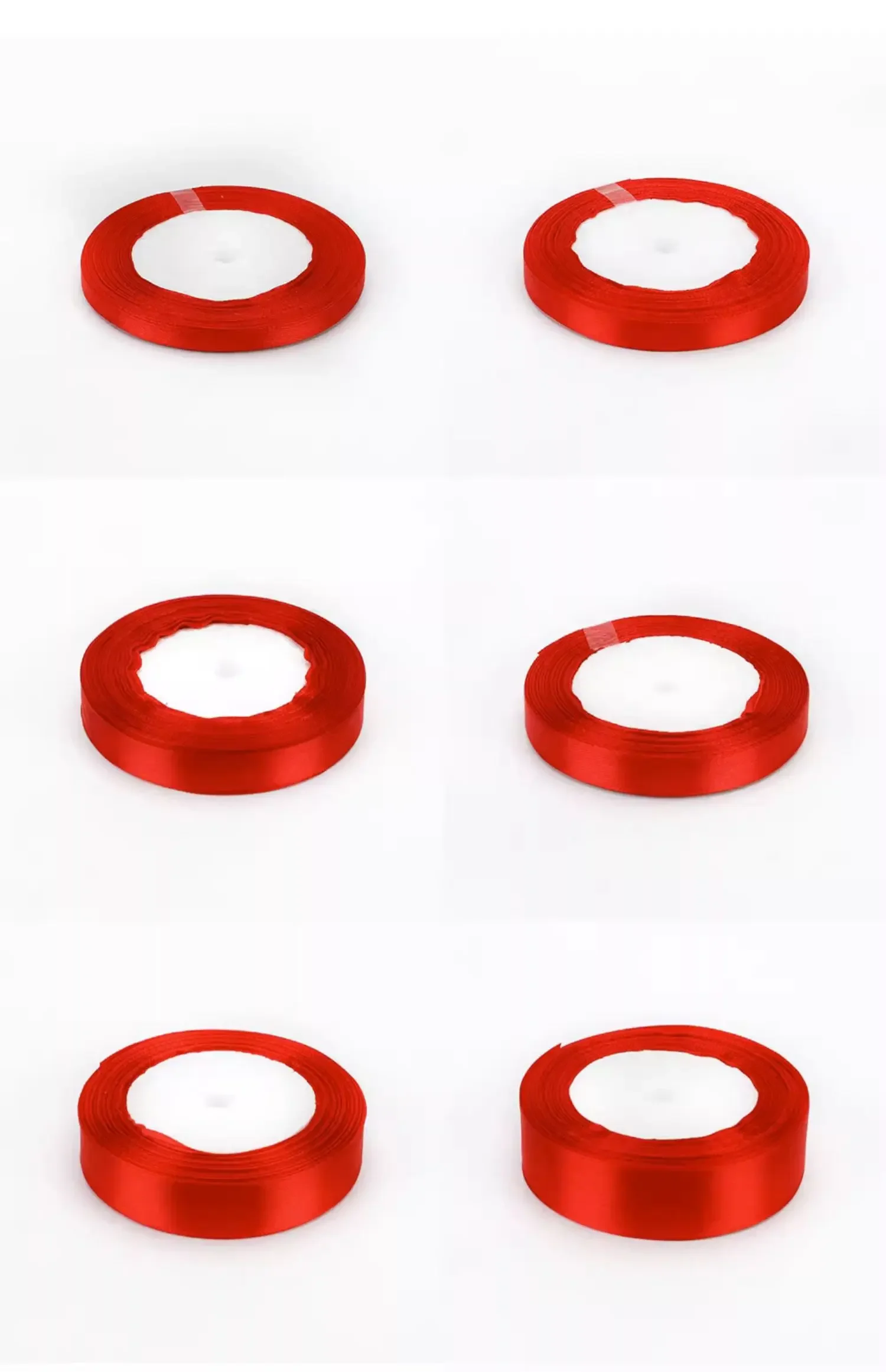 Red Satin Ribbon Wedding Christmas Halloween Party Decoration Gift Wrapping Scrapbooking Supplies DIY Bow Crafts Packing Tape thumbnail 5