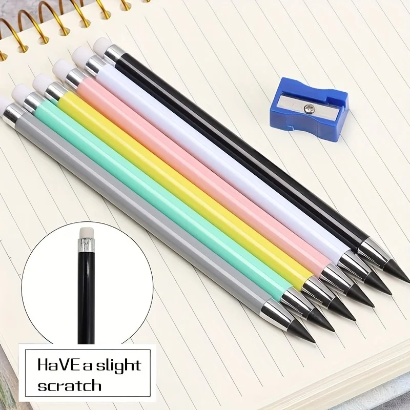 1pc New Eternal Pencil Macaron Hard to Break, Endless to Write, No Need to Sharpen Pencil Sketching Pencil thumbnail 3