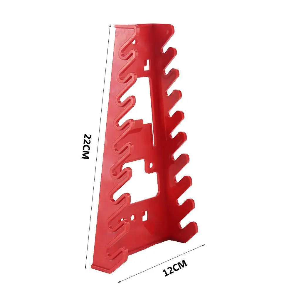 Plastic Wrench Rack Organizer Wall Mounted Tray Sockets Storage Tools Rack Sorter Standard Spanner Holders Home Wrench Holder thumbnail 6