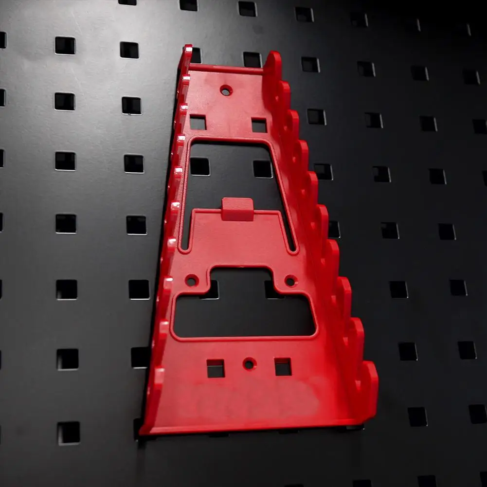Plastic Wrench Rack Organizer Wall Mounted Tray Sockets Storage Tools Rack Sorter Standard Spanner Holders Home Wrench Holder thumbnail 4