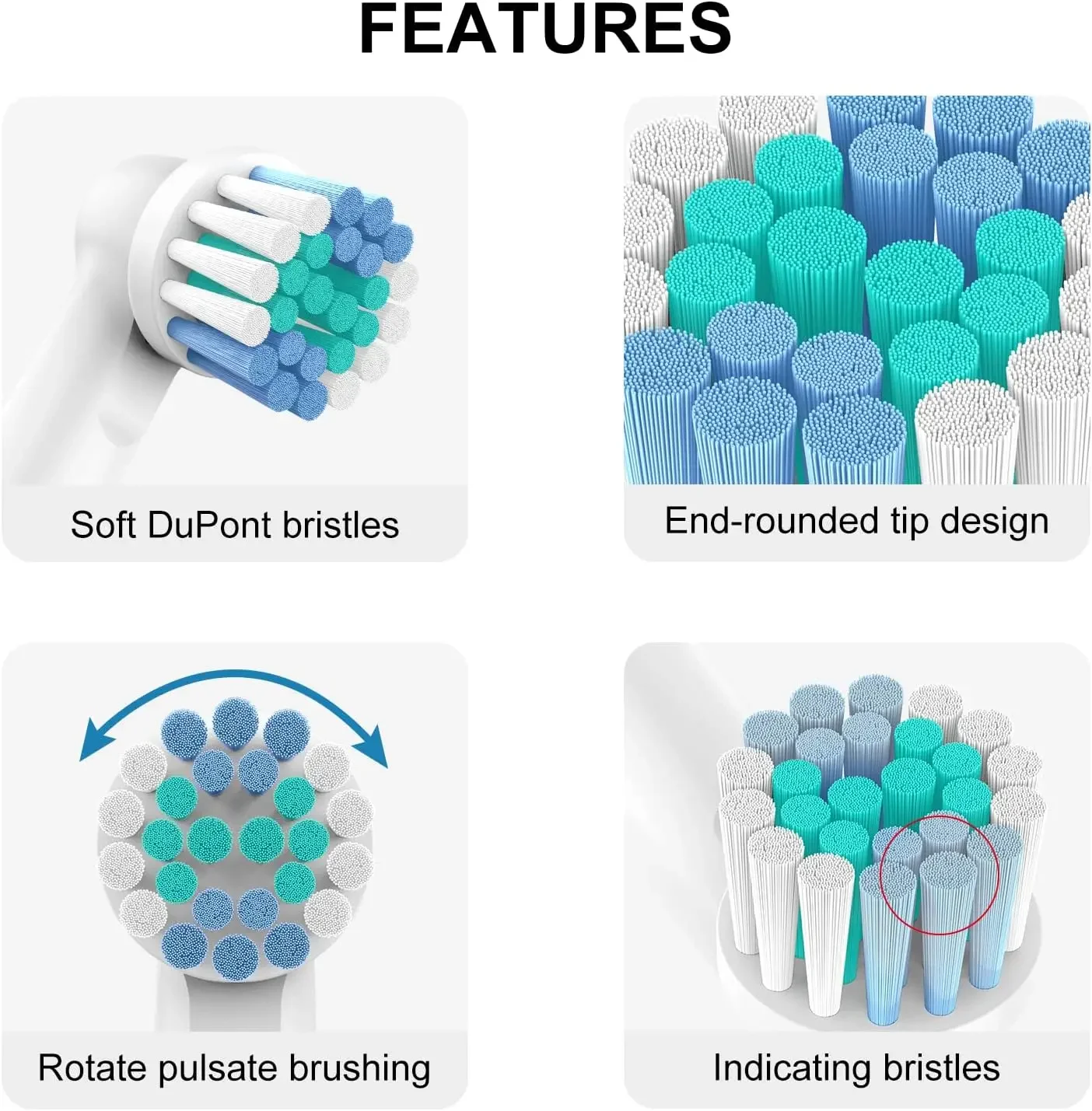 Replacement Toothbrush Heads For Oral-B Braun Electric Precision Clean Brush Heads Refill for 7000/Pro 1000/9600/ 5000/3000/8000 thumbnail 6