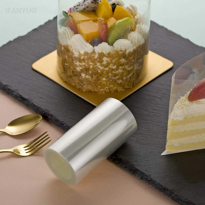 1 Roll Thickened Cake Edges Transparent Cakes Collar Mousse Chocolate Cake Sheets Surrounding Film Baking Pastry Cupcake Tools thumbnail 3