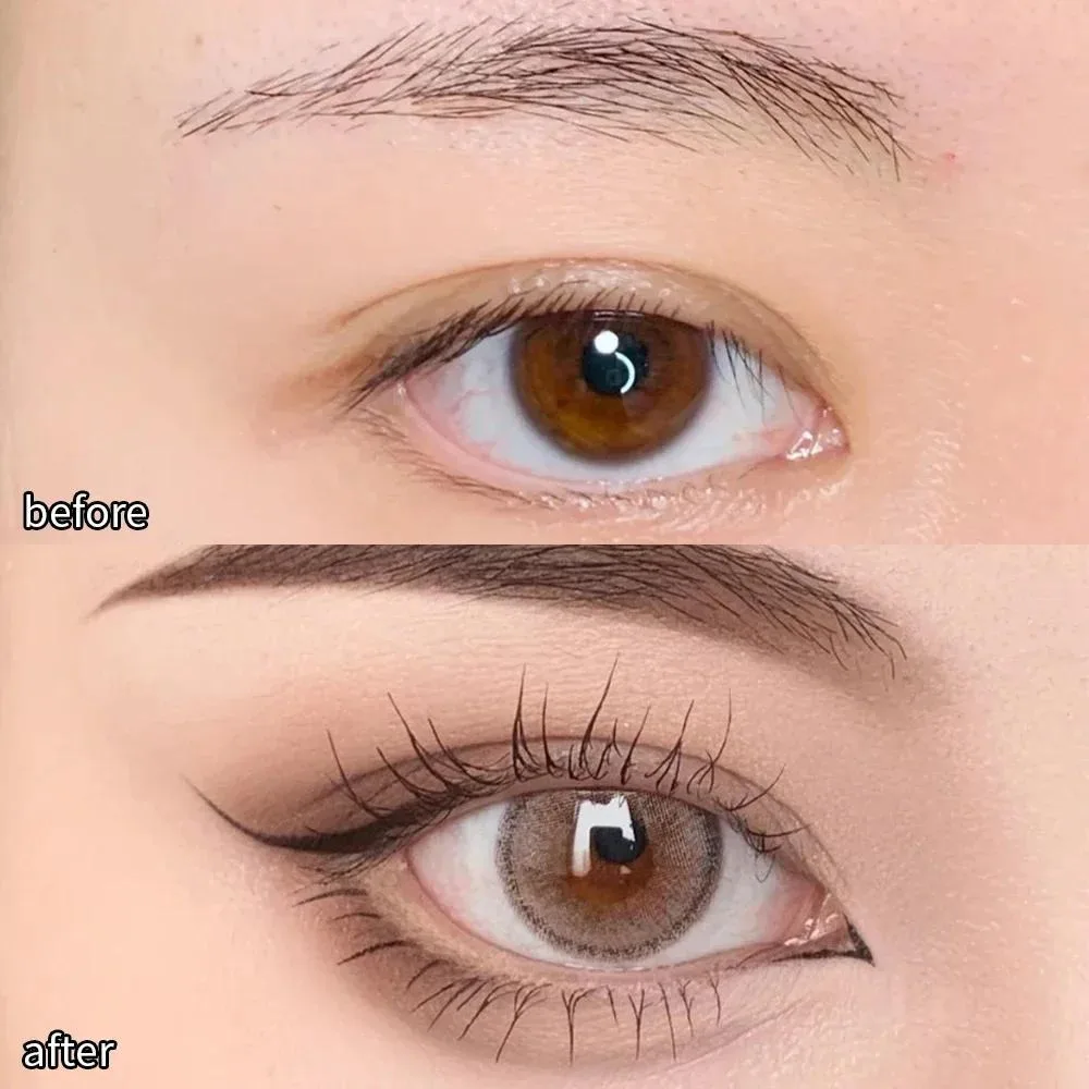 Waterproof Quick-drying Liquid Eyeliner/ultra-fine Matte Black Brown/long-lasting Silkworm Eyeliner/eye Makeup/gifts thumbnail 2