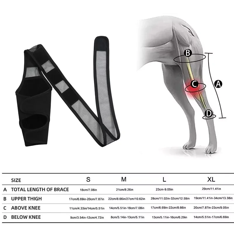 Pet Dog Knee Brace For Joint Pain Muscle Sore Leg Brace Rear Leg Bracer Support For Elderly Disabled Injured Dogs thumbnail 6