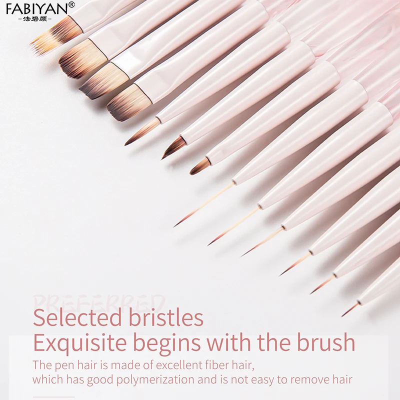 Nail Art Liner Brushes Elongated Lines Striping Drawing Painting Brushes For Manicure Beauty Salon Nails Products Manicure Tools thumbnail 2
