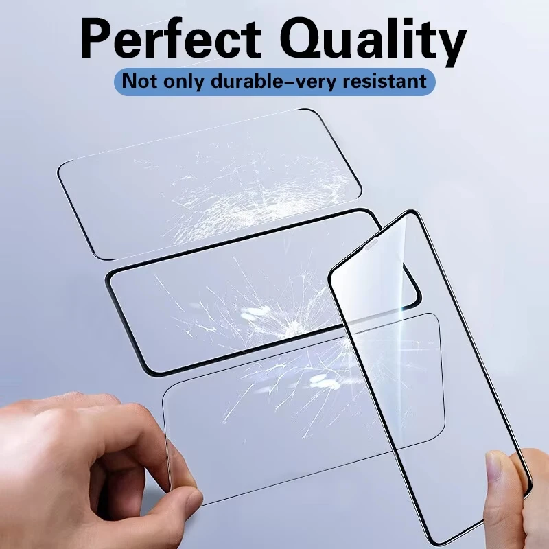 4PCS Tempered Glass for iPhone 17 16 16e 15 14 13 12 11 Pro Max Air Screen Protectors for iPhone X XR XS 7 8 SE 12 13 Mini Glass thumbnail 3