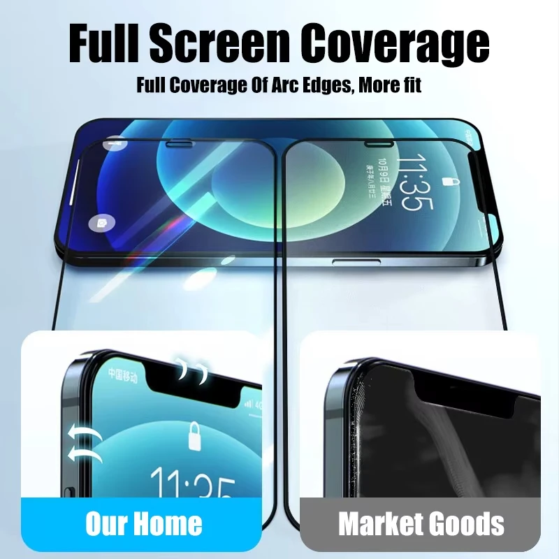 4PCS Tempered Glass for iPhone 17 16 16e 15 14 13 12 11 Pro Max Air Screen Protectors for iPhone X XR XS 7 8 SE 12 13 Mini Glass thumbnail 2