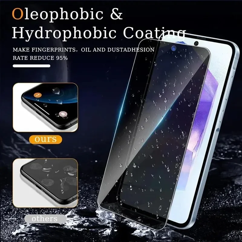 Privacy Screen Protector for Samsung S24 Ultra S23 S22 Plus S21 S20 FE S10e A55 A54 A53 5G A35 A34 A33 A15 A14 A13 Antispy Glass thumbnail 5