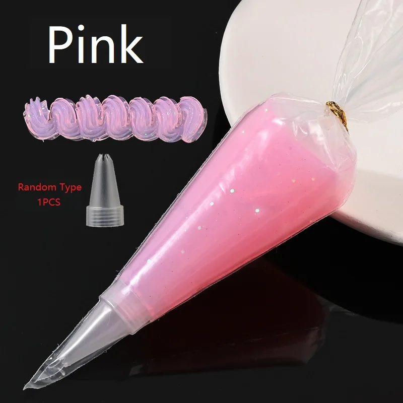 50g Crystal Glitter Jelly Glue DIY Mobile Phone Shell Decoration Diy Hairpin Cream Glue Accessories Simulation Cake Material Bag thumbnail 3