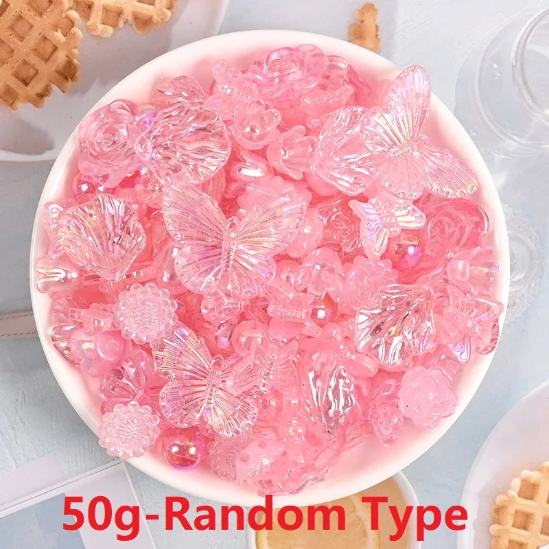 50g Crystal Glitter Jelly Glue DIY Mobile Phone Shell Decoration Diy Hairpin Cream Glue Accessories Simulation Cake Material Bag thumbnail 4