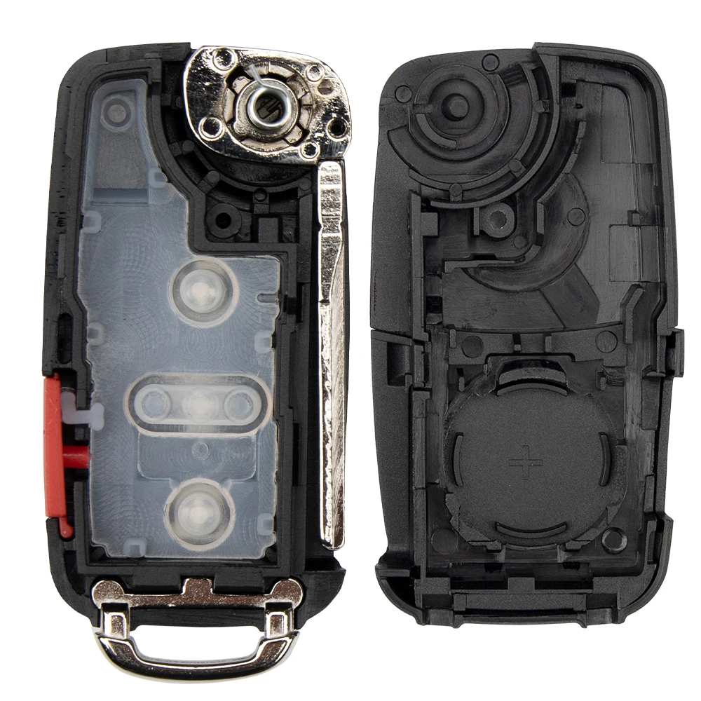 LIXIANG 5K0837202AE/202AD Flip Folding Remote Key Shell For VW Jetta CADDY EOS GTI Golf Passat Tiguan 2/3/3+1 Buttons NBG010180T thumbnail 2