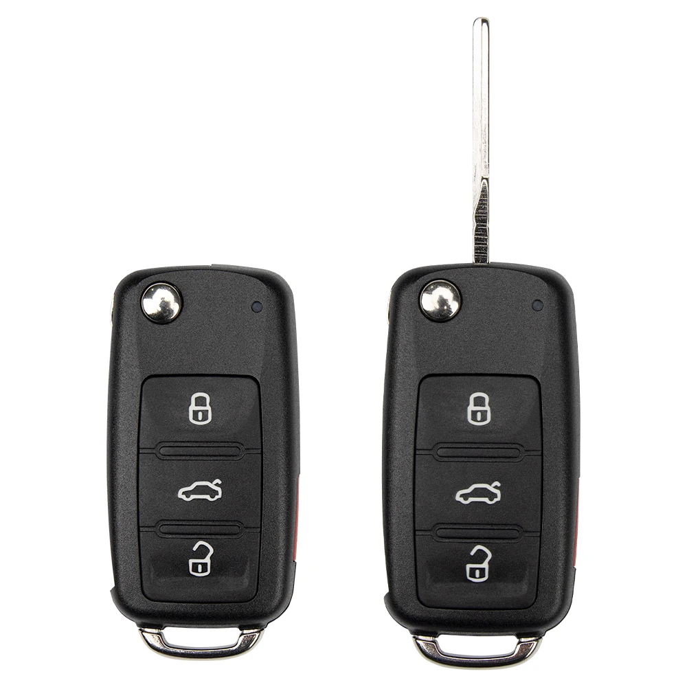 LIXIANG 5K0837202AE/202AD Flip Folding Remote Key Shell For VW Jetta CADDY EOS GTI Golf Passat Tiguan 2/3/3+1 Buttons NBG010180T thumbnail 3