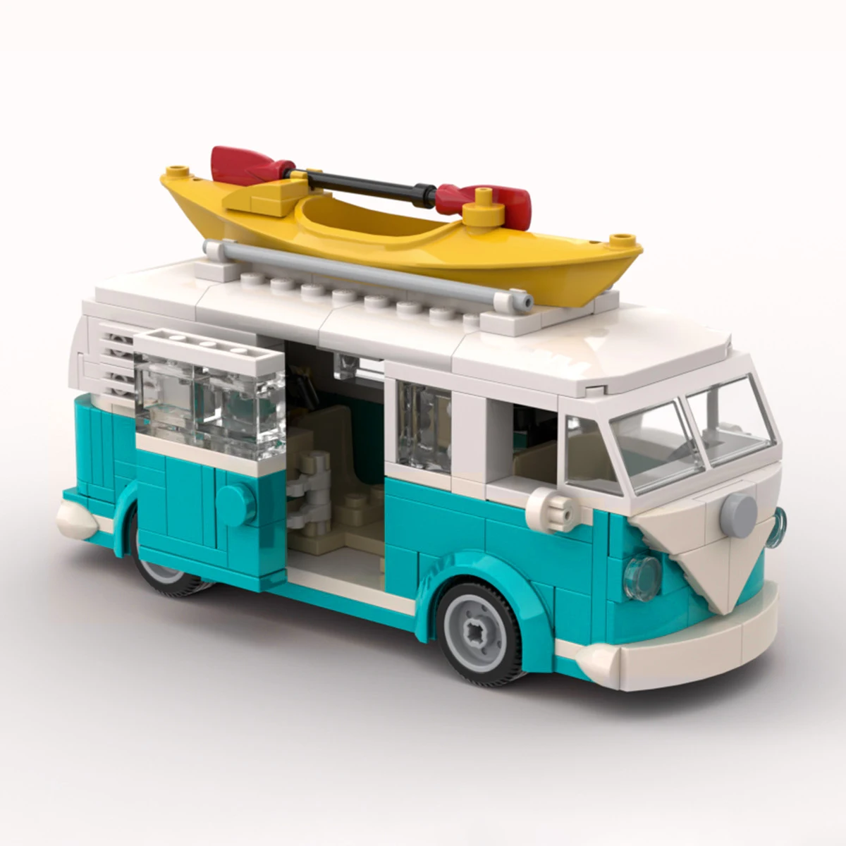 Yigebebe MOC Technical Car T1 Camper Van Vehicle 309PCS Model Building Blocks Toys For Toy Gifts City Car Bricks