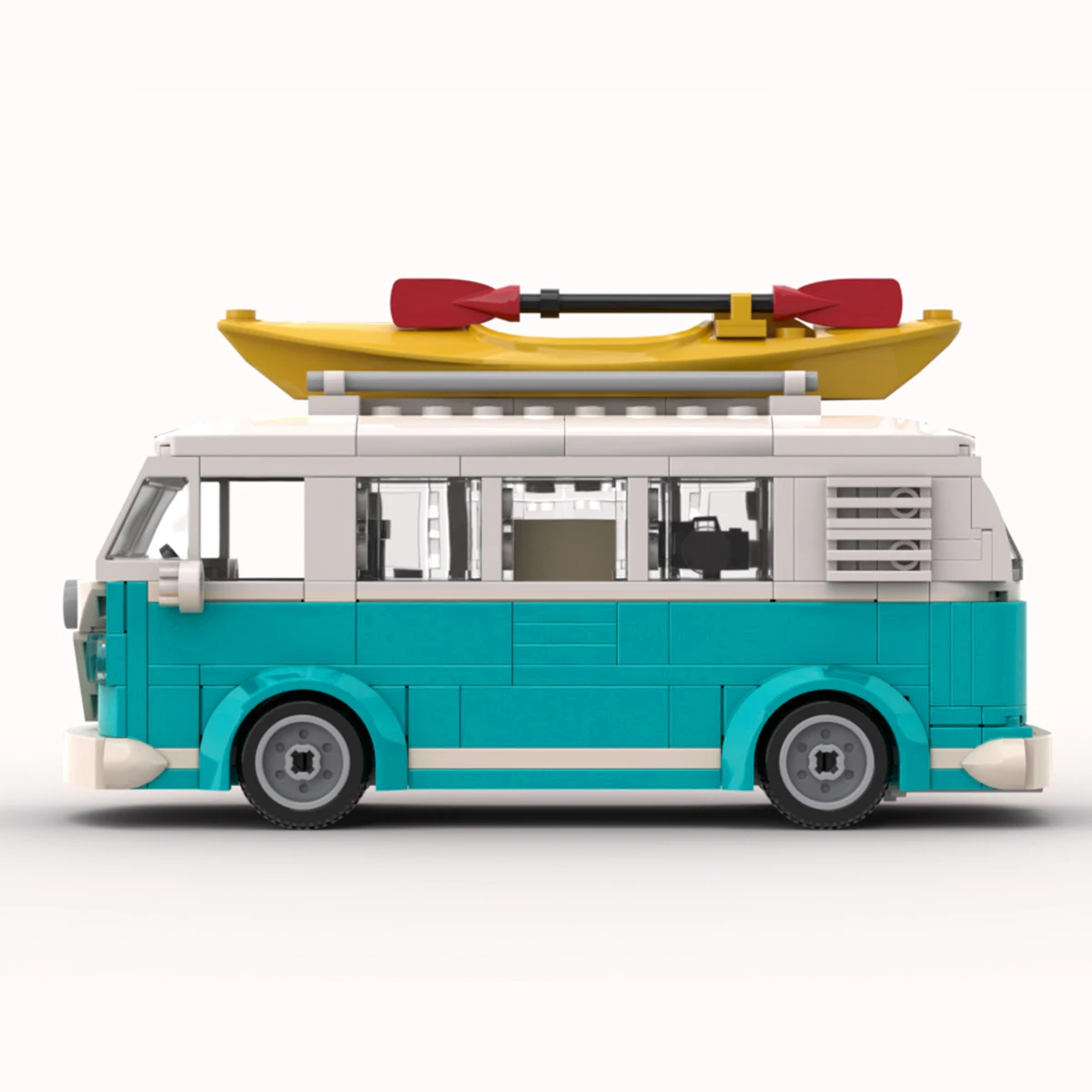 Yigebebe MOC Technical Car T1 Camper Van Vehicle 309PCS Model Building Blocks Toys For Toy Gifts City Car Bricks thumbnail 2