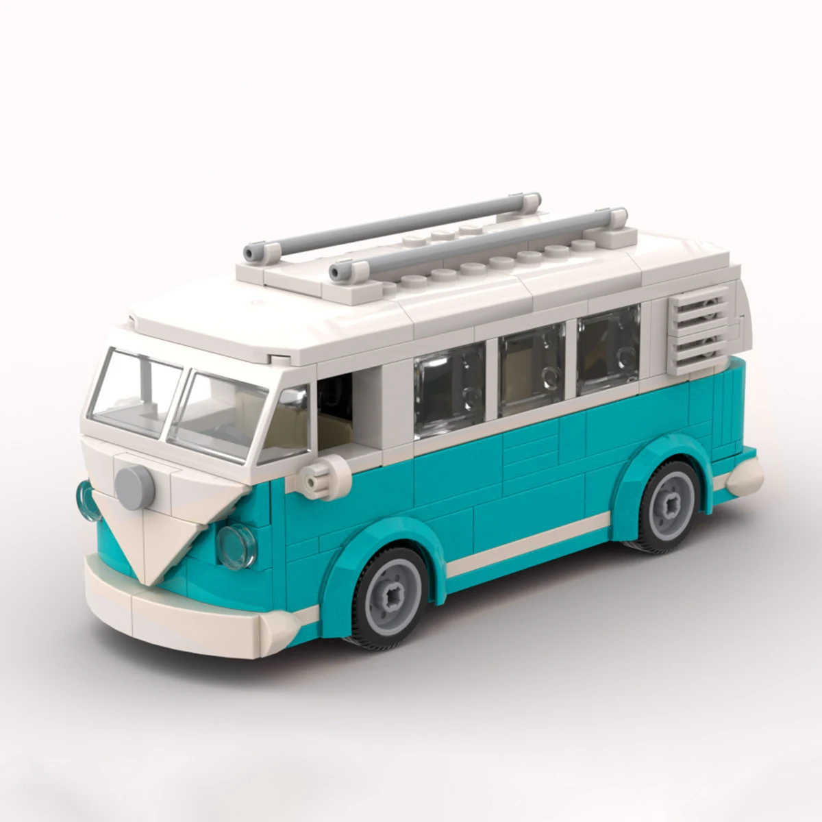 Yigebebe MOC Technical Car T1 Camper Van Vehicle 309PCS Model Building Blocks Toys For Toy Gifts City Car Bricks thumbnail 4