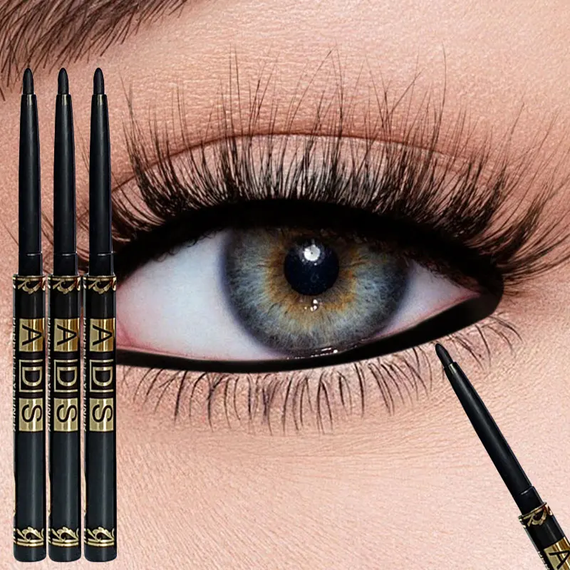 3PCS/9PCS Long-Lasting Waterproof Black Eyeliner Pencil -Smudge-Proof Sweat-Resistant for Bold Eye Makeup, ldeal Gift thumbnail 2