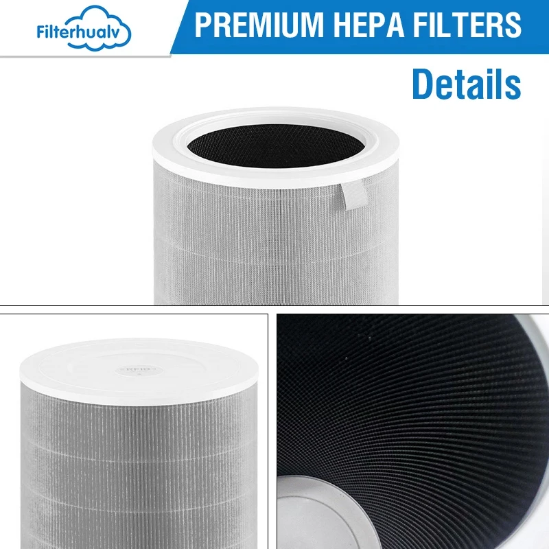 For Xiaomi Air Purifier 3H 2 2C 2H 2S 3 3S 3C Filter Activated Carbon Net H13 HEPA 3 in 1 Filter Xiaomi Air Purifier 3H3C Filter thumbnail 5