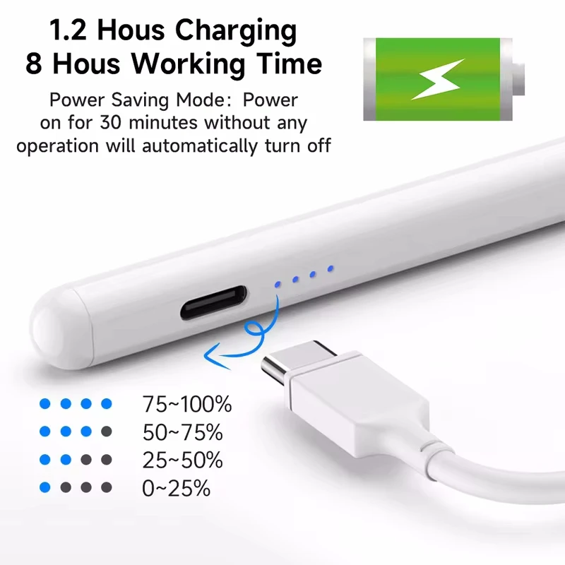 Universal Stylus Pen For Android IOS Windows Capacitive Screen Touch Pen For iPad Apple Pencil For  Huawei Samsung Xiaomi Redmi thumbnail 2
