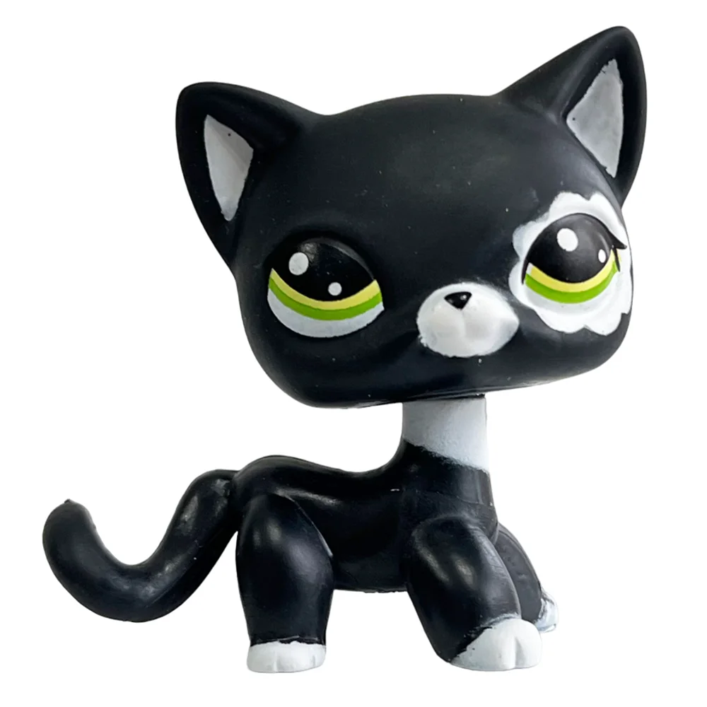 Rare pet shop lps toy toy Stands Short Hair Cat Original Kitten Husky Puppy Dog Fox Cute Animal Old Bobble head toy thumbnail 3