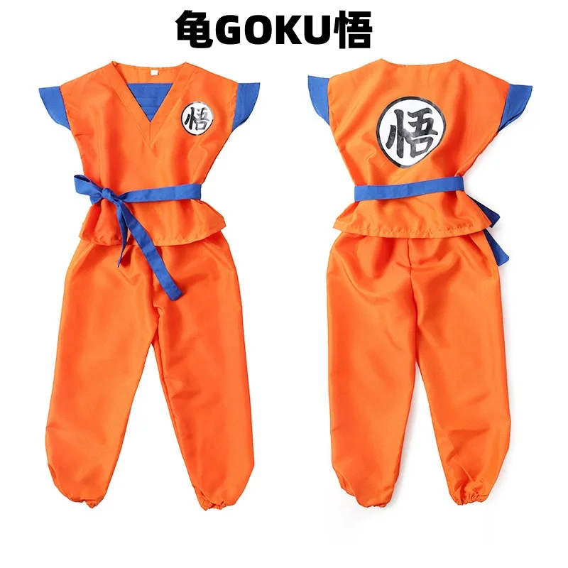 Boys Girls Halloween Son Goku Cosplay Costumes For Kids Outfit Bodysuit Men Krillin Training Clothes Saiyan Outfits Wig Dress Up thumbnail 3