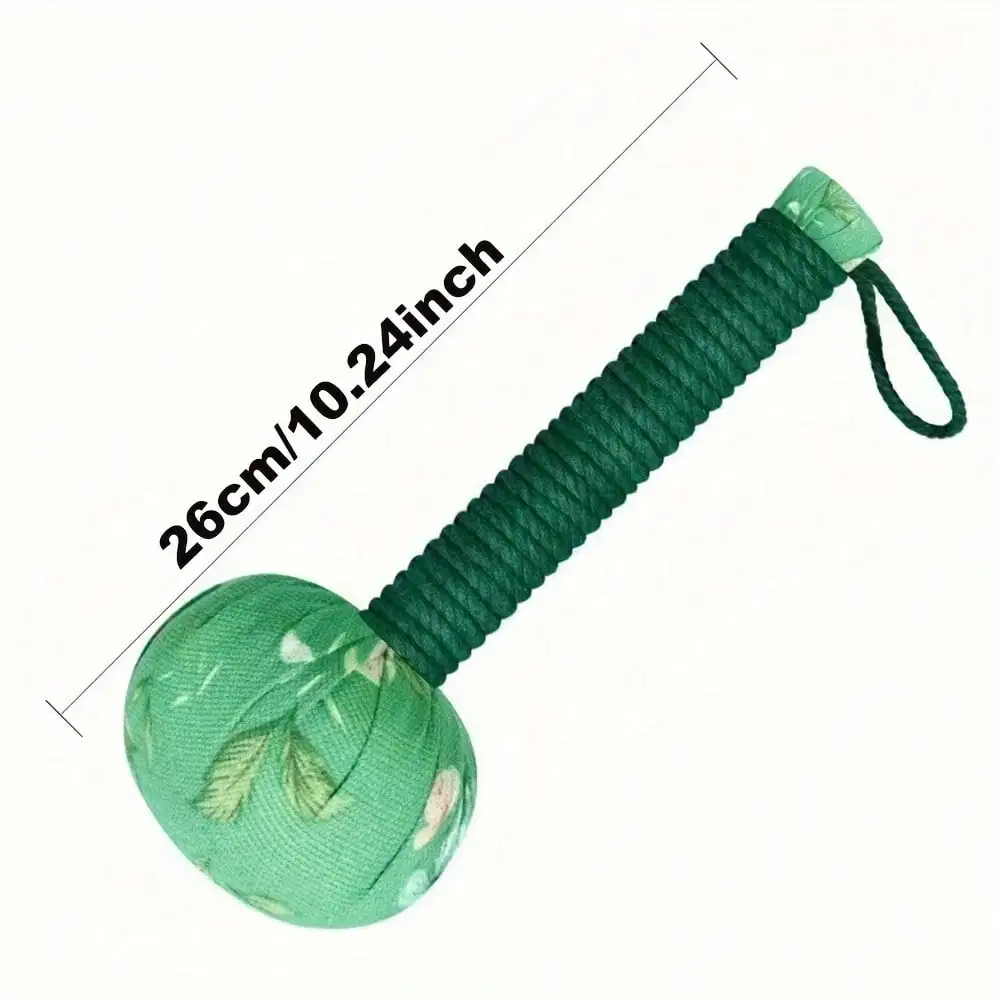Long-Handled Wormwood Massage Hammer for Lymphatic Drainage - Manual Full Body & Back Relief, Stress Reduction, Nylon Material thumbnail 2
