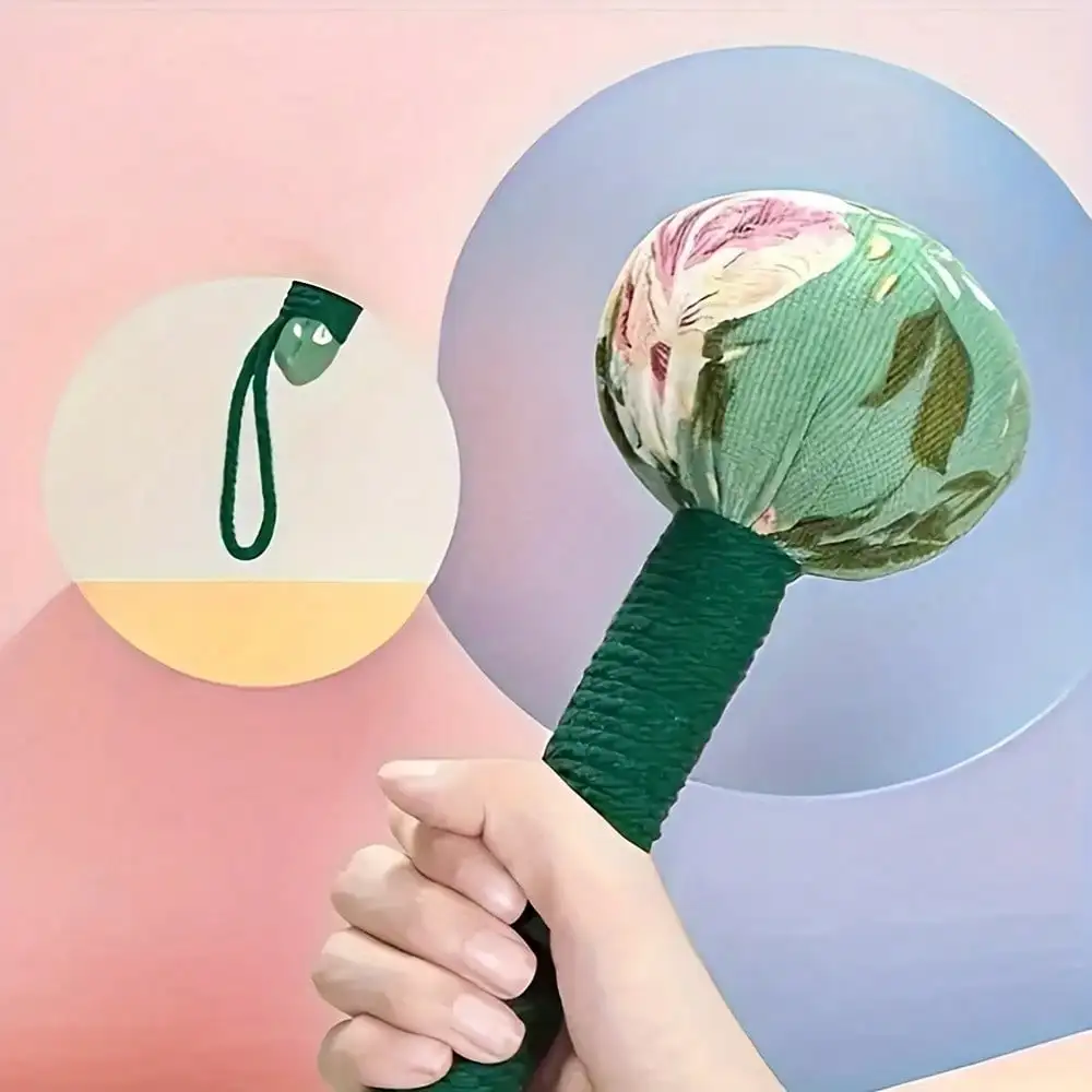 Long-Handled Wormwood Massage Hammer for Lymphatic Drainage - Manual Full Body & Back Relief, Stress Reduction, Nylon Material thumbnail 3