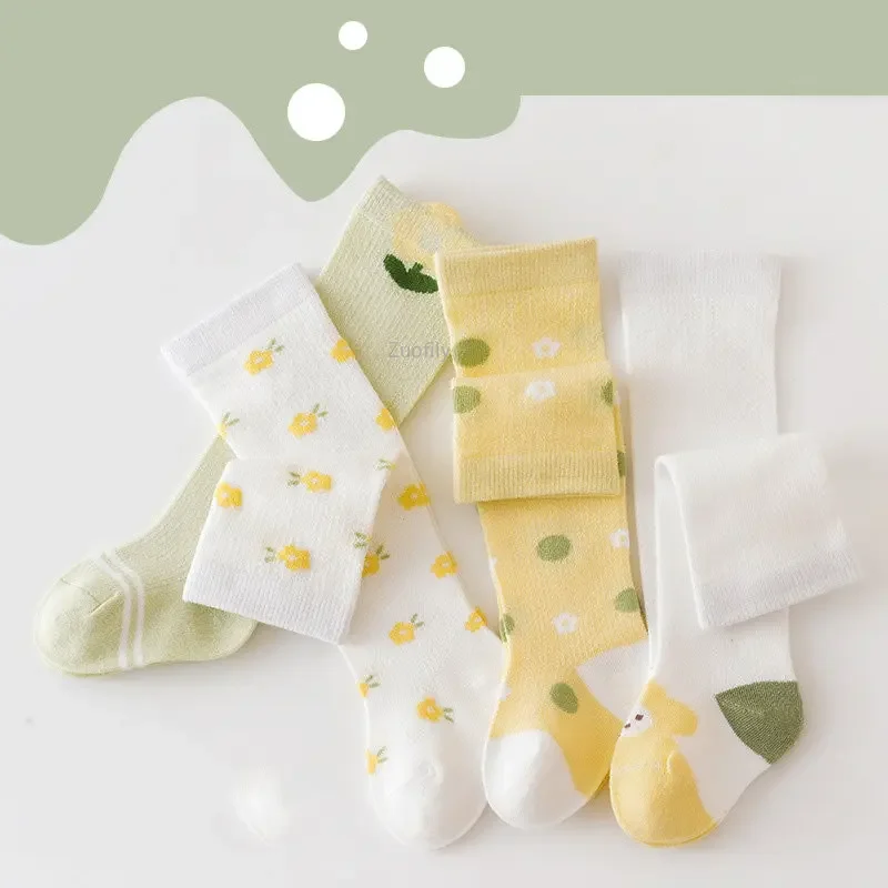 Baby Cute Cotton Knee Socks Cartoon Lace Kids Girl Socks Newborn Long Tube Boys Knee High Socks Toddler Summer Mesh Leg Warmer thumbnail 5