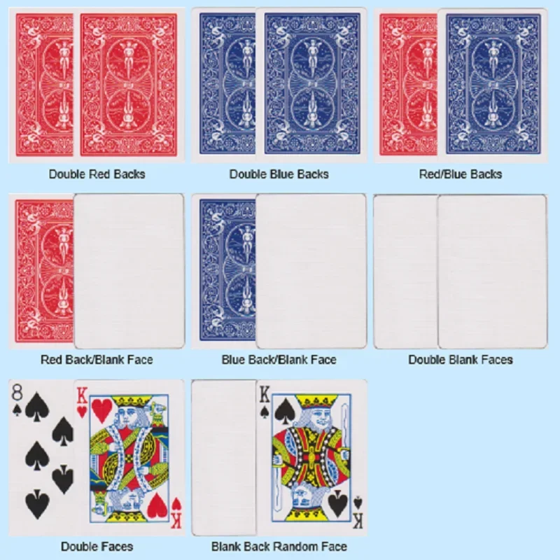 Bicycle Double Face Playing Cards Gaff Deck Magic Cards Special Props Close Up Stage Magic Tricks for Magician thumbnail 6