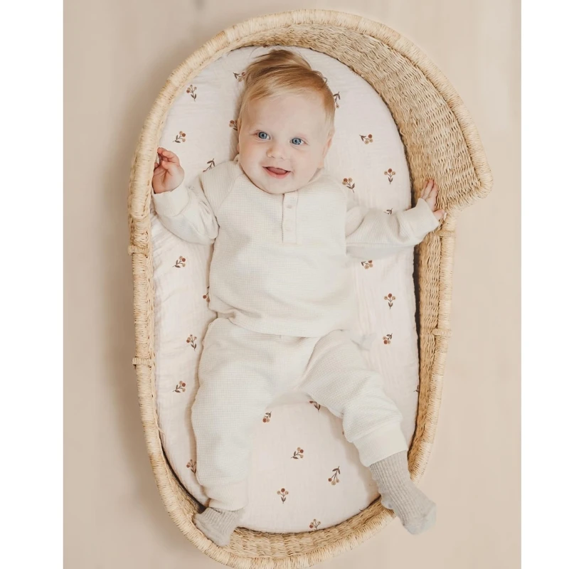 1pc/2pcs Baby Fitted Sheet Soft Comfortable Pram Bedding Stuff Machine Washable thumbnail 5