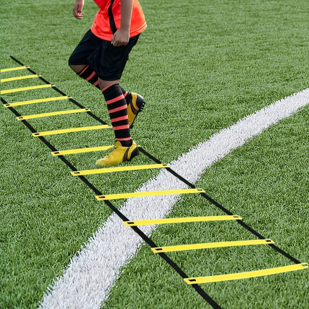 Agility Speed Ladder Nylon Straps Marking Discs Exerciser Resistance Drag Parachutes Sports Running Warm-Up Training Ladder Tool thumbnail 2