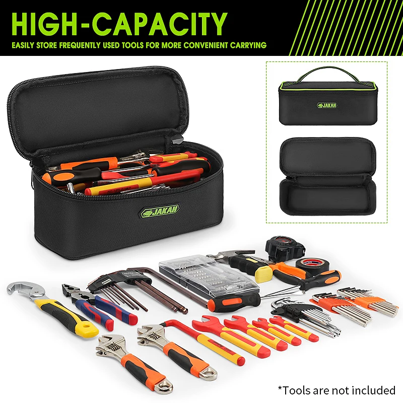 Jakah Electrician Tool Bag Multifunctional Oxford Thickened Woodworking Storage Screwdriver Kit Tool Bag Portable Handheld Bag thumbnail 3