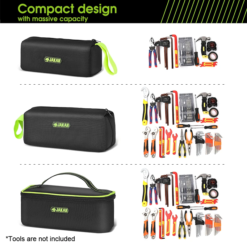 Jakah Electrician Tool Bag Multifunctional Oxford Thickened Woodworking Storage Screwdriver Kit Tool Bag Portable Handheld Bag thumbnail 2