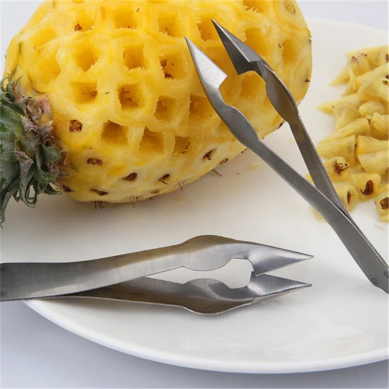 1pc Household Pineapple Strawberry Gourd Seed Digging Clip Tip Triangle Clip  Pineapple Core Remover Kitchen Tools thumbnail 6