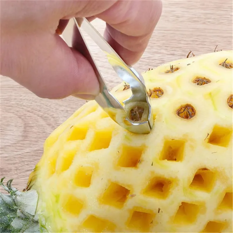 1pc Household Pineapple Strawberry Gourd Seed Digging Clip Tip Triangle Clip  Pineapple Core Remover Kitchen Tools thumbnail 3