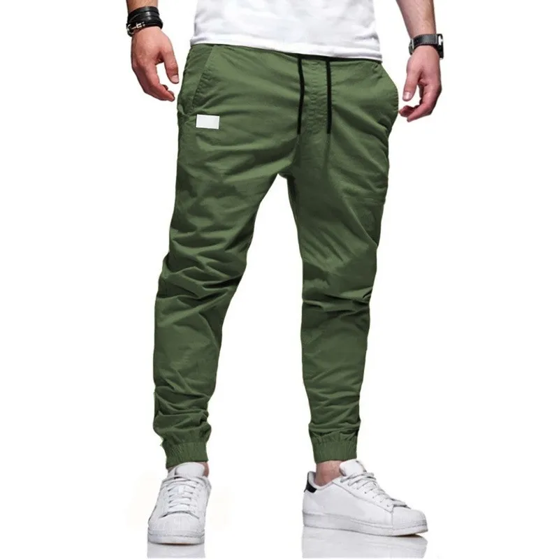 New Men's Casual Sports Pants Sweatpants Male Jogger Cargo Harem Pencil Pants Trousers Multi-pocket Sweatwear thumbnail 4