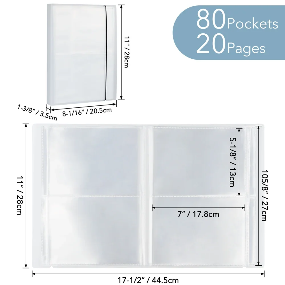 Large Clear Stamp&Cutting Dies Storage Book Organizer Folder Pockets/0.3mm Magnetic Sheets For Organizer Storage Book 8.1x11inch thumbnail 6