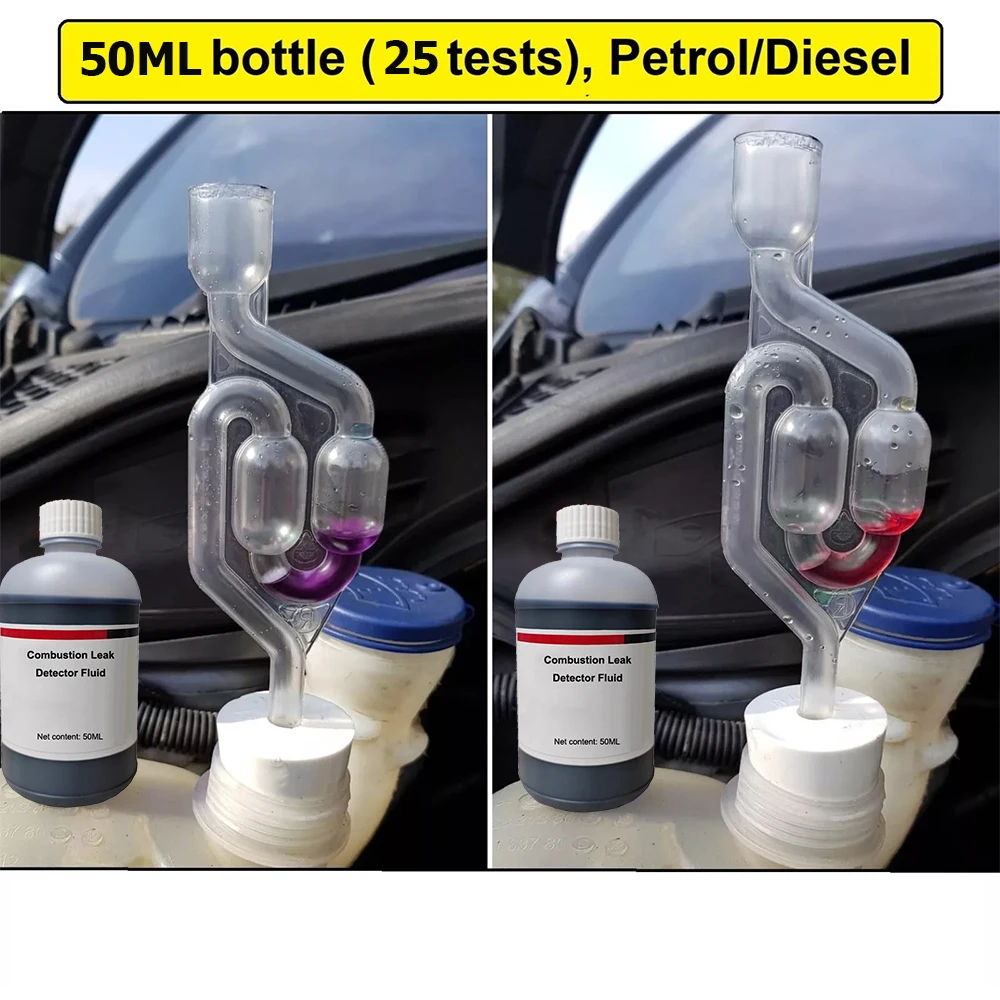 1set Car Combustion Leak Tester Tool Detector For Cylinder Head Gasket Combustion Gas Leaks Engine Checks Diagnostic Tools thumbnail 3