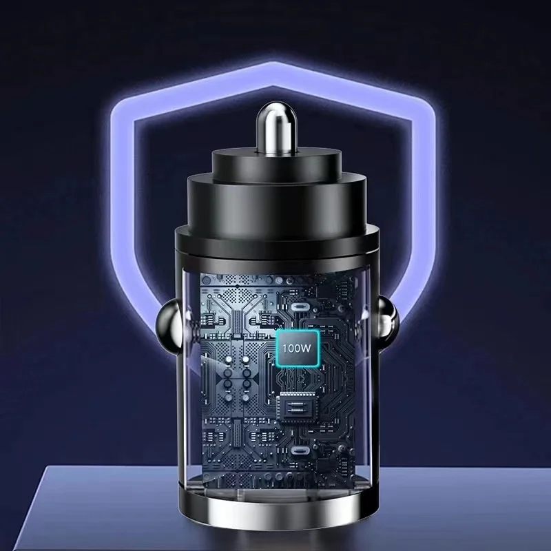 100W USB Car Charger Lighter Fast Charging USB Type C Car Phone Charger Adapter for iPhone Xiaomi Samsung Quick Charge 3.0 QC3.0 thumbnail 4
