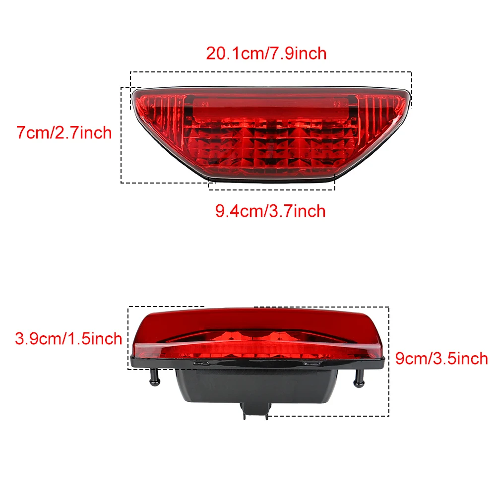 ATV Motorcycle LED Tail Light for Honda TRX 250 300 400EX Rancher 420 TRX400X 500 700 thumbnail 3